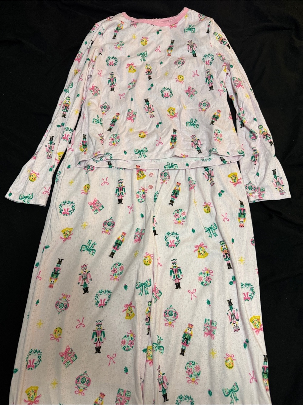 Target Girls' Pink Nutcracker Print Pajama Set